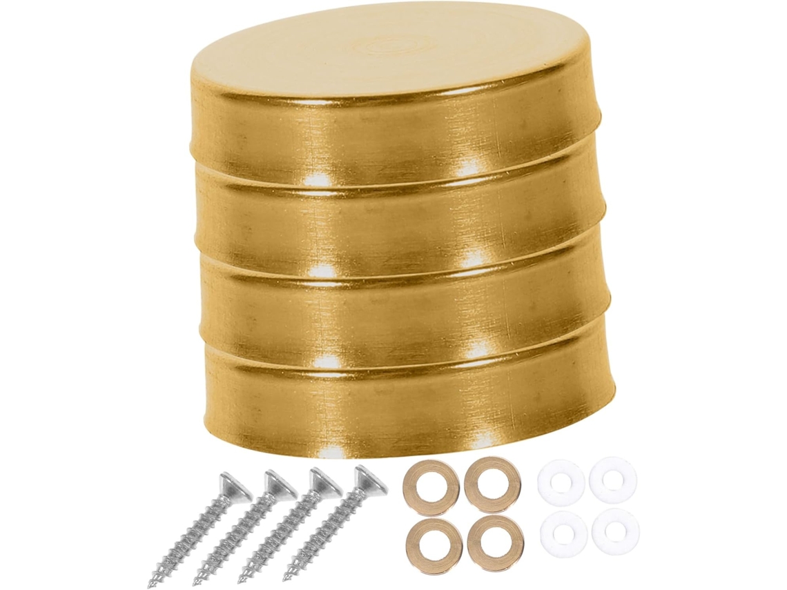 Nuobesty 20 Peças Parafusos Decorativos Para Espelho, Tampas De Prego Em Aço Inoxidável, Fixadores De Suporte Para