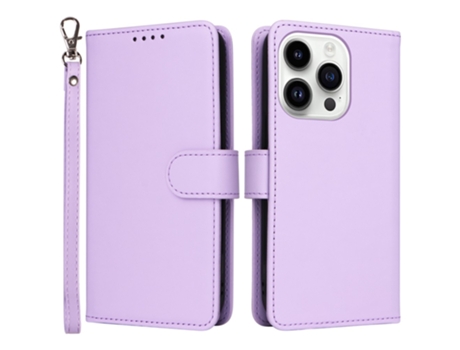 Suporte Casa Amovível Para Iphone 14 Pro Max Betopnice Pele Sintética Roxo
