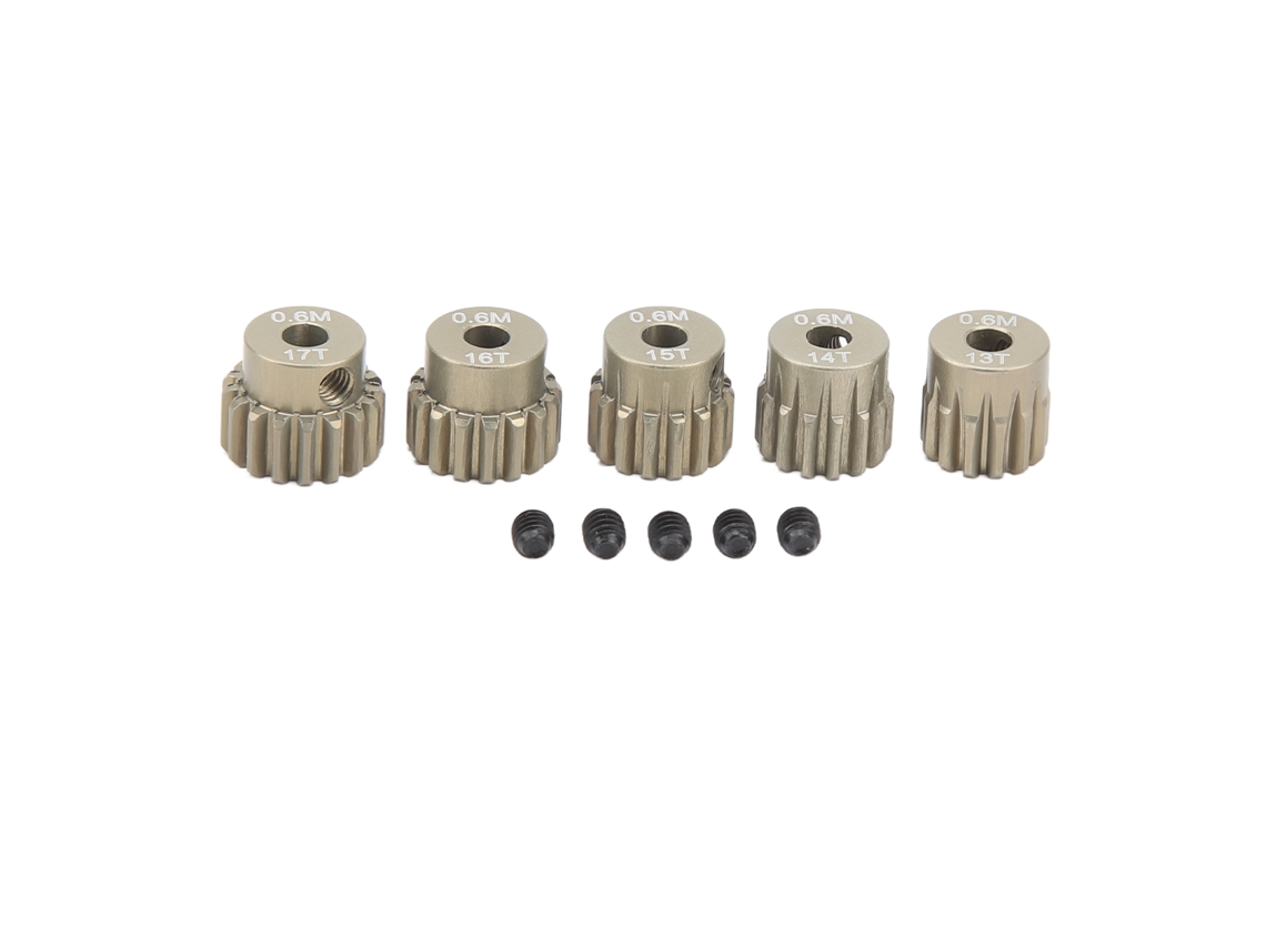 Mali conjunto de Engrenagens Pinion 0.6m Alumínio 3.175mm 13 17t para Scx10 Trx4 Crawler 1/8 1/10