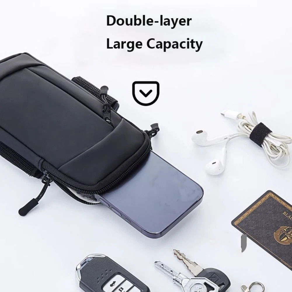 Braçadeira Para Celular Ideal Para Corrida, Comporta Celulares De Até 6,8 Polegadas (preta)