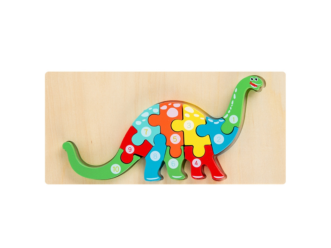 Quebra-Cabeças Dinossauro Estéreo 3D Idade Minima: 1 Anos (Idade Mínima: 1 anos)