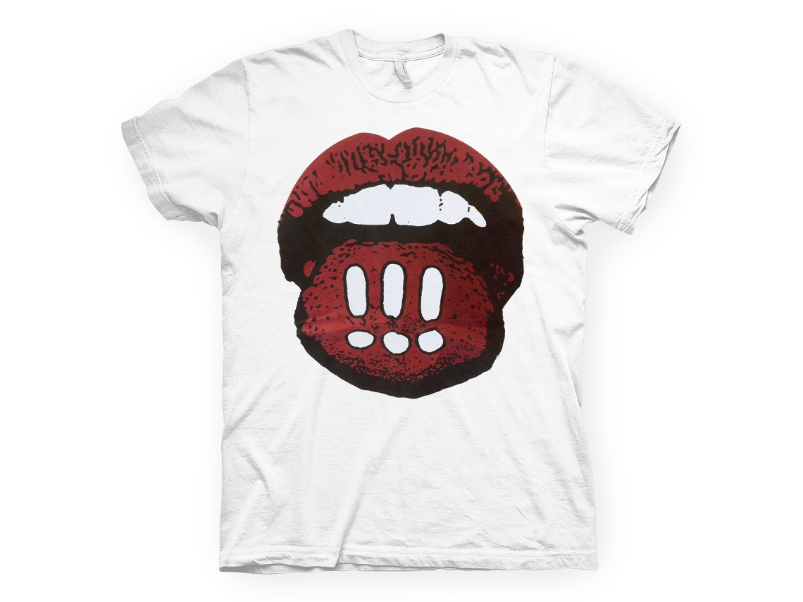 !!! Mouth White T shirt ROCKINSTONE Unisex Adults Best Sellers Size:m