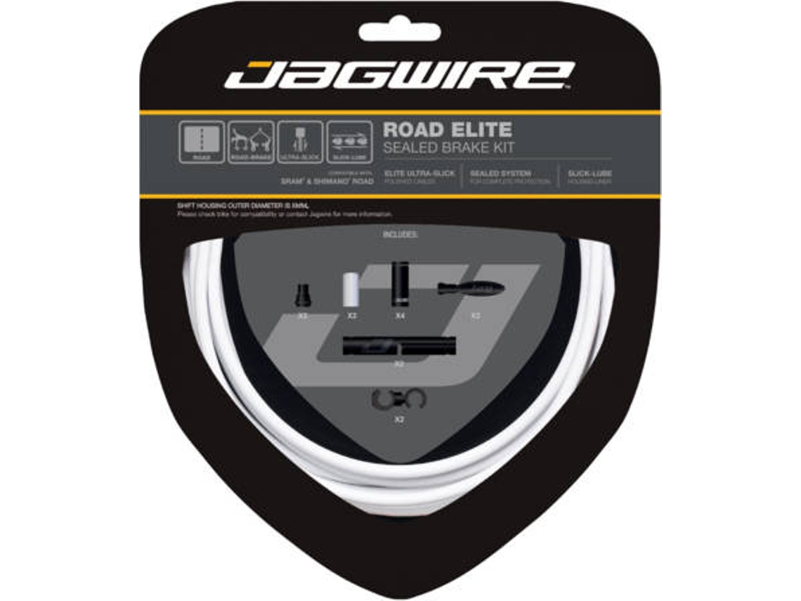 Kit de Travão JAGWIRE Road Elite Sealed Brake Kit (Branco - TU)
