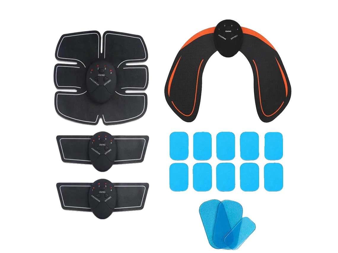 Estimulador Muscular Abdominal, Design Portátil, Tecnologia Ems Recarregável, 8