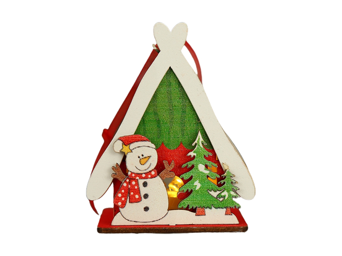 Decoração De Natal Em Casa De Madeira Laxiscreed Para Iluminação E Presentes Natalícios