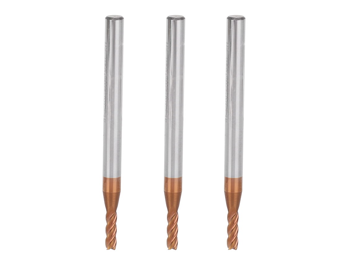 Fresa De Metal Cnc 4 Fultes Aço De Tungstênio D2.5 X 8 X 4d X 50l Ferramenta Industrial