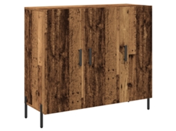 Conjunto 1 Estante De Armazenamento Vidaxl Castanho Derivados De Madeira (90 X 34 X 80 Cm)