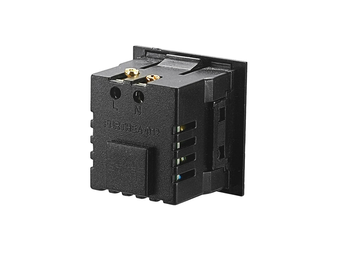 Tomada Usb integrada para mesa, módulo de carregamento preto BRILVIBERA