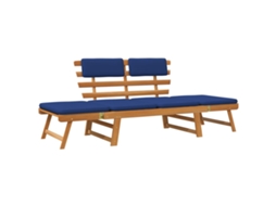 Garden Bench, Garden Benches Vidaxl Azul Madeira De Acácia (n/a)
