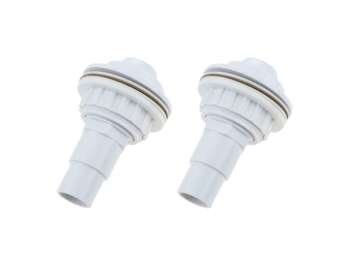 Bicos Retorno Piscina Acima do Solo 2un, com Adaptador e Vedantes. Ref.sp1023, Rosca Interna 1,5", Porca + Junta Inclusos.