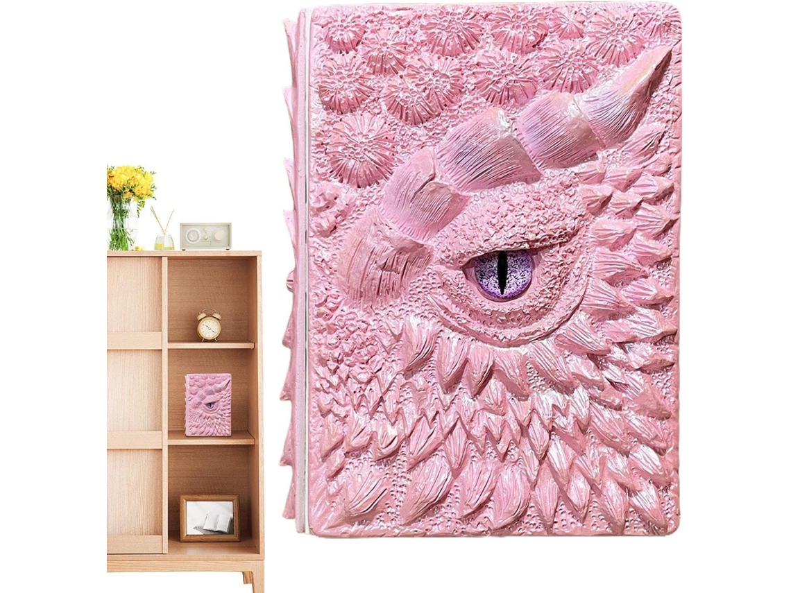 Carnet Œil De Dragon, Diário De Cobertura Rígida Gravado Em Resina Com Motivo Em Relevo, Bloco De Notas De