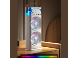 Ventilador De Carro Com 5 Portas Usb E Névoa – Resfriador 600ml 3 Configurações, Oscilação De 120°, Luzes Led De