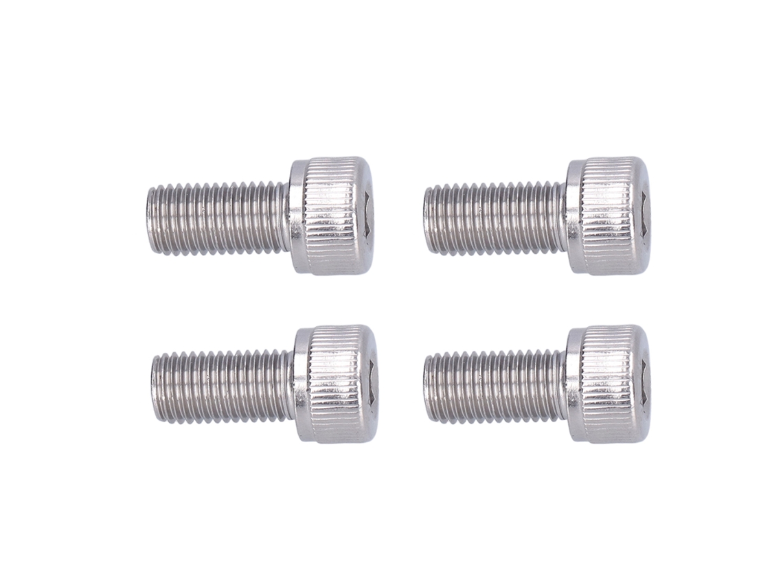 Laxiscreed - Parafusos De Cabeça Hexagonal Em Aço Inox A2, Rosca Fina 1,25mm Para Trabalhos Precisos De Montagem