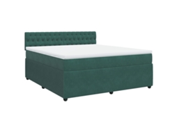 Box Spring Bed, Box Spring Beds Vidaxl Verde Veludo (180 X 200 Cm)