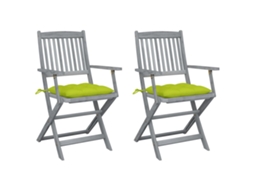 Folding Chair, Folding Chairs Vidaxl Verde Madeira De Acácia (n/a)