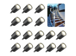 Luz Led Subaquática, 16 Unidades, 4500k, Ip67, 32 Mm, Resistente À Água, Para Ambientes Húmidos E Uso Decorativo