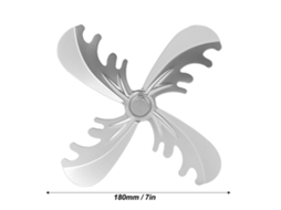 Laxiscreed Fan De Ferro Fundido Para Lareira E Fogão A Lenha, 180mm De Diâmetro Para Uso Doméstico
