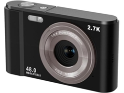 Câmara Digital Hd Para Fotografia Doméstica Full Hd 2.7k 48mp 16x Interstellar Black 32g Memory Card Zruxe