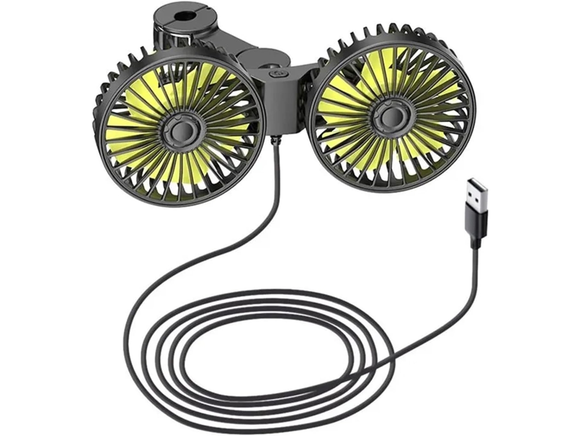Ventiladores De Resfriamento Usb, Banco Traseiro, Encosto De Cabeça Duplo, Infantil, 3 Velocidades, Ventiladores De