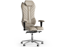 Cadeira de Escritório Ergonómica KULIK Monarch Couro (Bege -130x50x50cm)