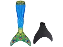 Cola De Sirena Adulta Reforzada Para Natación Con Aletas Monofin Azul Oscuro - Suzukam M Azul Escuro