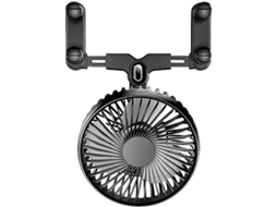 Ventilador Usb Para Carro – Ajustável Em 360°, 3 Velocidades
