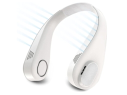 Ventilador Portátil De Resfriamento Para Pescoço, Ventilador De Resfriamento Suspenso 3 Velocidades Ventilador de Colar Wearable Yizhood (branco)