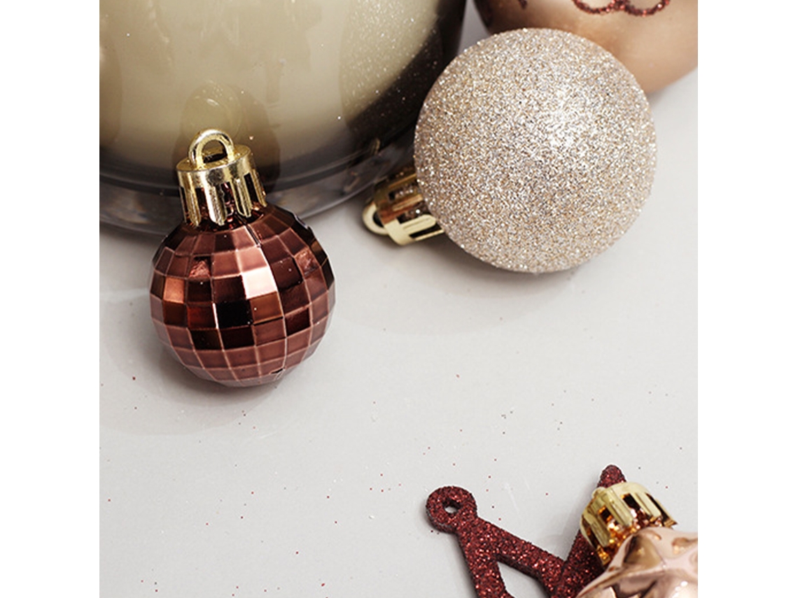 Bolas De Natal Ornamentos Pintados Kit Presente