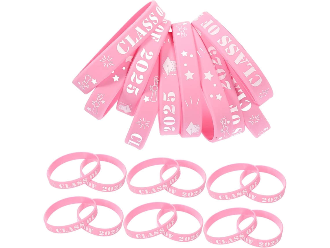 Conjunto De 25-pulseiras Reutilizáveis Acessório Para Festa Formatura