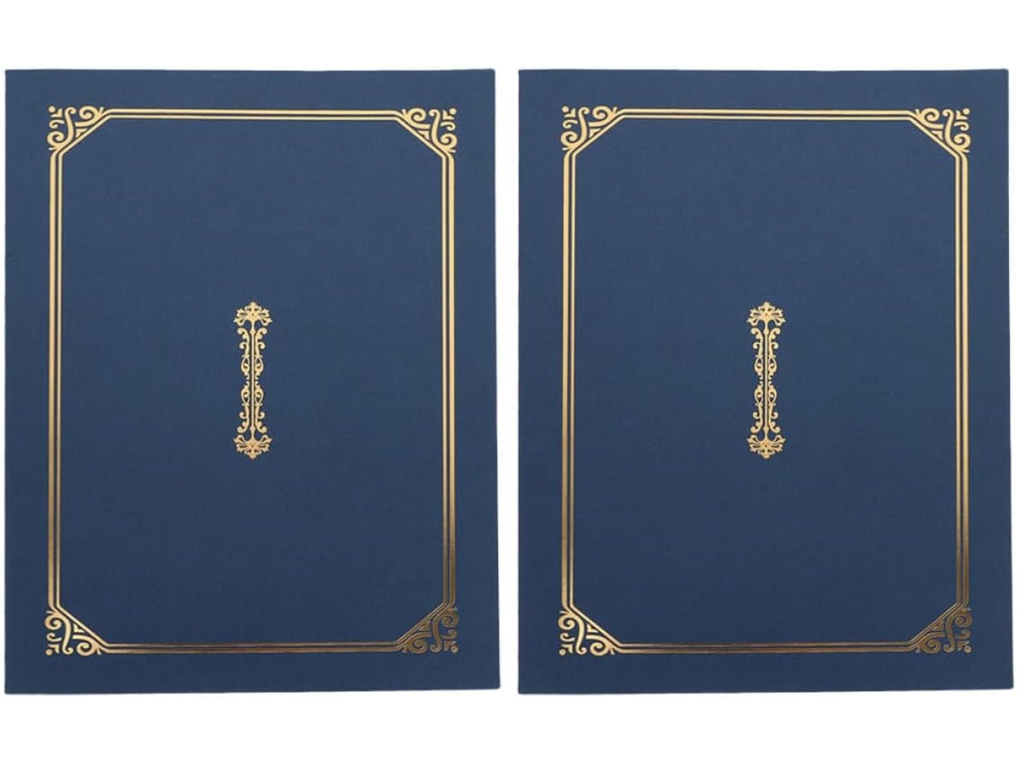 Valiclud Lote De 2 Capas De Certificado A4 Em Papel Para Diplomas E Documentos Importantes Design Elegante E