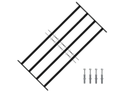 Vidaxl Grade De Segurança Para Janela 115 X 60 Cm Aço Galvanizado