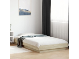 Vidaxl Estrutura De Cama 90x200cm Derivados De Madeira Carvalho Sonoma