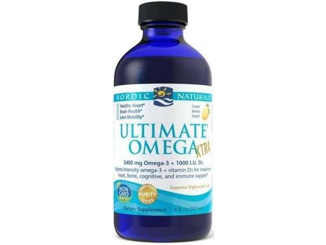 Chá NORDIC NATURALS Ultimate Omega Xtra Limão (237 ml)