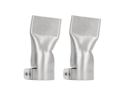 2 Peças Bico De Solda Plano De 40mm Boca Larga Aço Inoxidável Resistente Ao Calor Para Pistola De Calor
