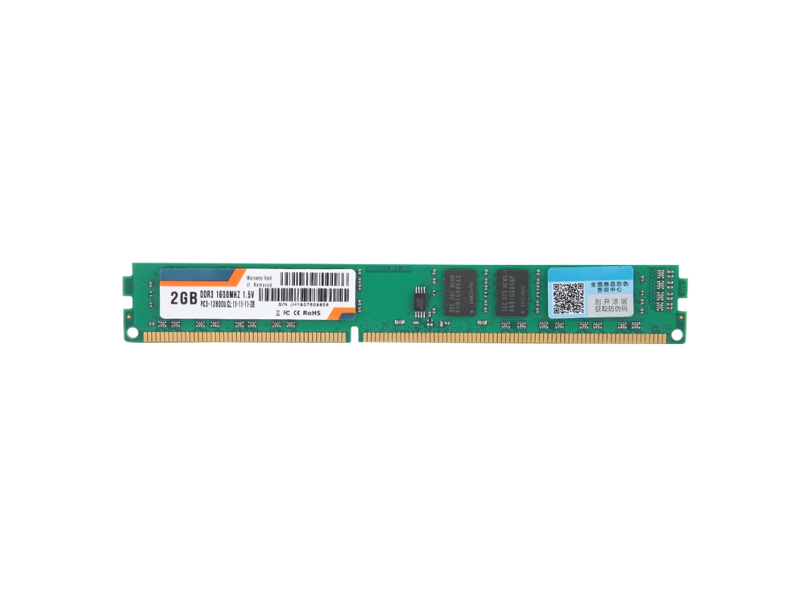 Módulo De Memória Desktop Pc Juhor Ddr3 1600mhz 2g Para Games E Escritório