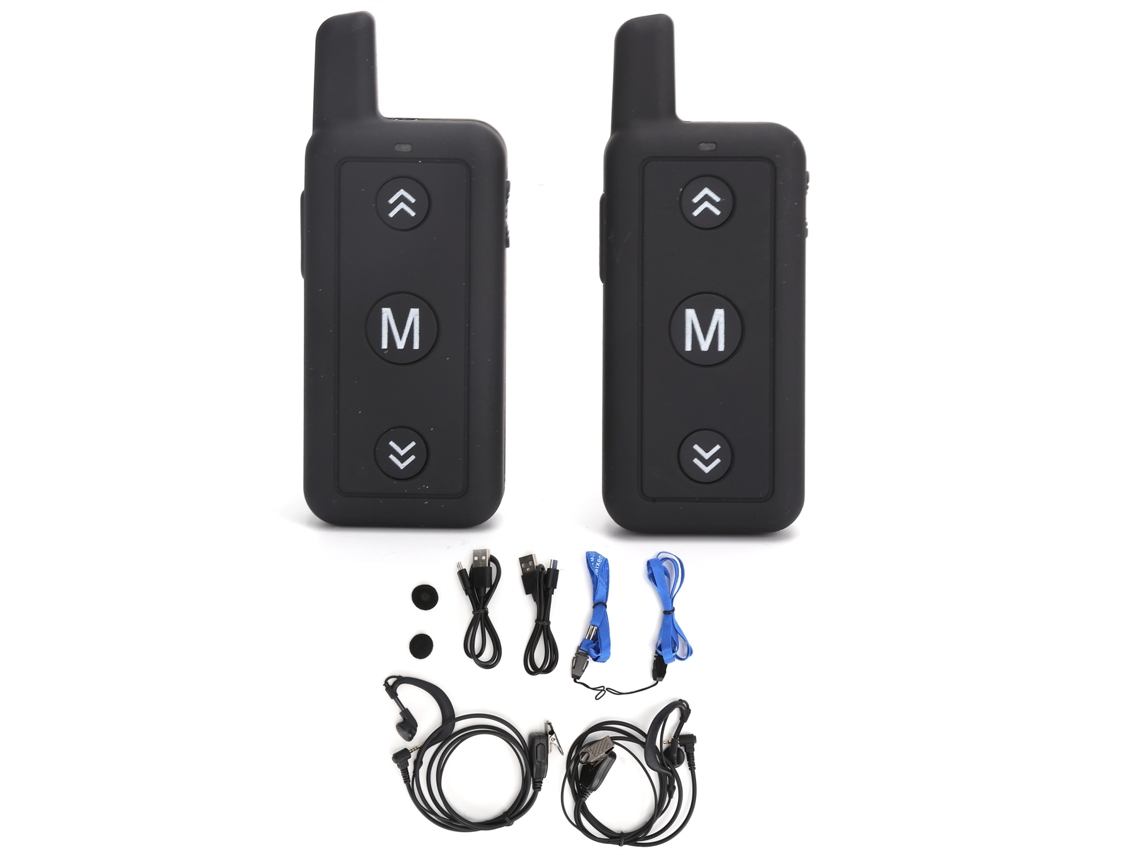 Aetheria 1 Par Rádios Walkie Talkie Mini Portáteis de Longa Distância 16 Canais Recarregáveis V109