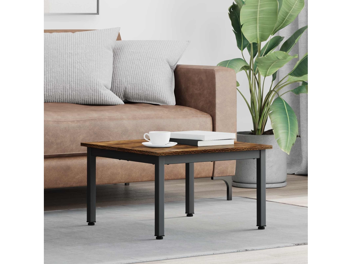 Vidaxl Mesa De Centro Carvalho Fumê 60 X 60 X 36 Cm
