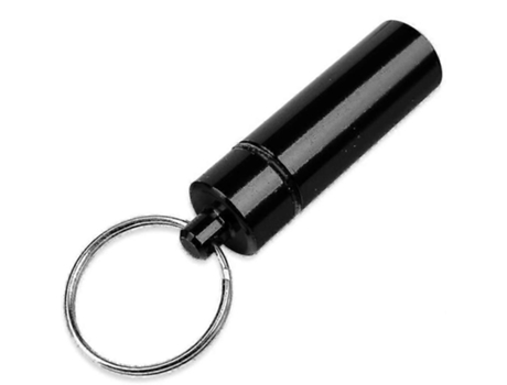 Porta-chaves À Prova De Água Unissexo Gjnods Aluminum Medication Pill Box Branco