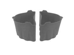 Forro Divisor Panela Lenta 6 7qt Silicone Cozinha Reutilizável Seguro Grey 2 unidades S/MARCA
