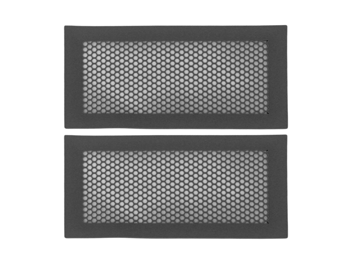 2pcs Protetor de saída de ar para bebê silicone macio seguro captura detritos insetos preto