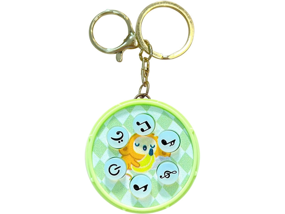 Chaveiro Leve Em Abs Com Jogo De Bater Em Animais, Compacto, Ideal