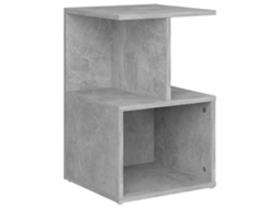 Bedside Cabinet, Bedside Cabinets Vidaxl Cinzeto Madeira Processada (n/a)