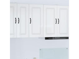Vidaxl Painel De Lava-louça Kalmar Branco Brilhante 40 X 31 X 80 Cm
