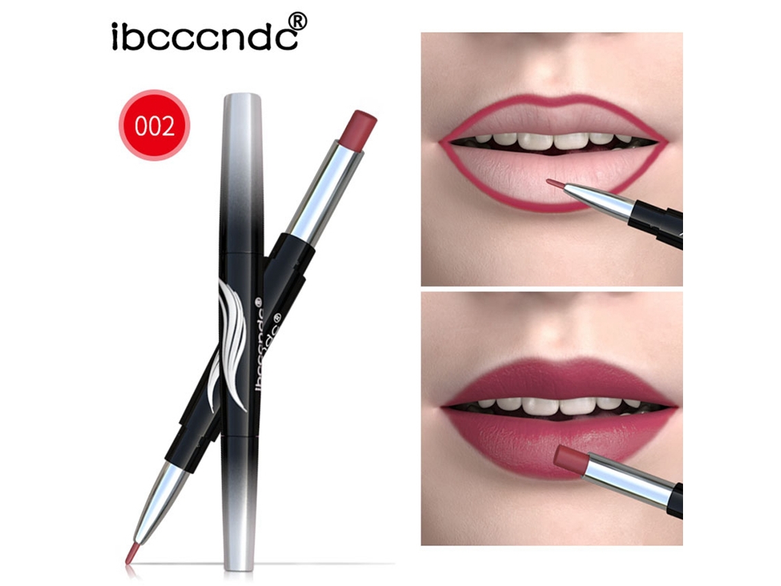 Lápiz Labial Profesional De Bico Duplo Impermeável E Duradouro, Lápis De Olhos (2)