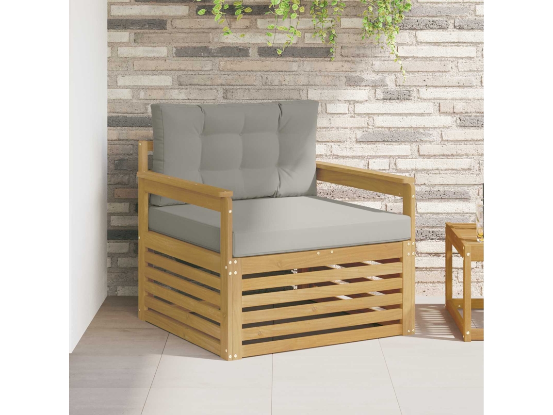 Vidaxl Sofá Exterior Poliéster Branco