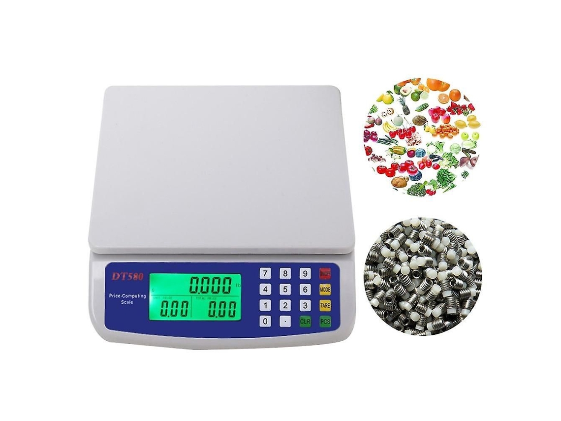 Balança Digital de Precisão 30 Kg/1 G, Eletrônica, Visor Lcd, Alta AQUAFORGE
