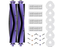 Kit De Peças De Reposição Para Aspirador Robô Narwal Freo - 2 Escovas De Rolo, 4 Filtros Hepa, 6 Panos De Limpeza, 6 Escovas Laterais_glo