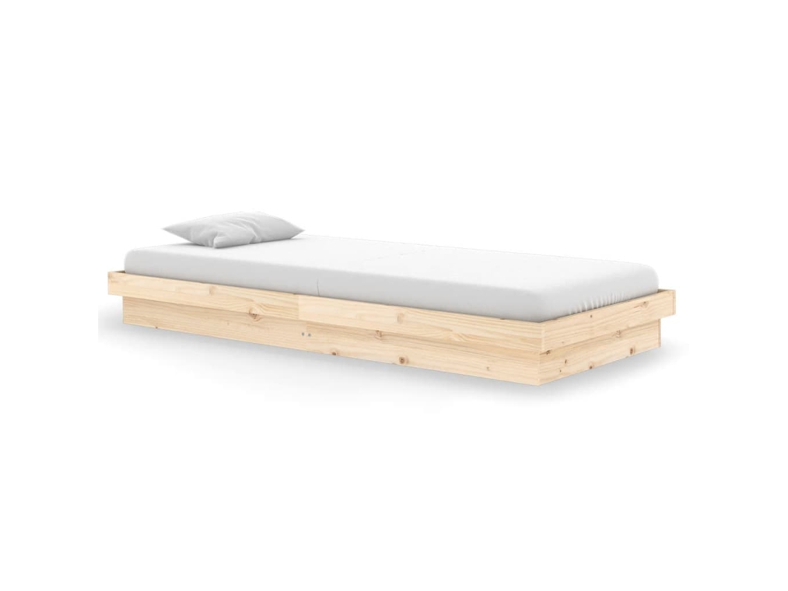 Estrutura de Cama 90x200 Cm Madeira Maciça MAISON EXCLUSIVE