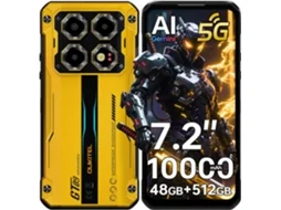 Smartphone Robuste 5g Oukitel Wp60 48gb 512gb 10000mah Android 15 7.2 120hz 108mp Nfc Laranja