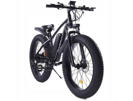 NIUBILITY B26 Bicicleta Elétrica Roda de Alumínio 26 Preto 48V 1000W 12 5Ah 35Km / H 26 Polegadas Shimano Transmissão de 7 Velocidades Preto